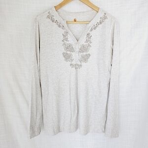 Carhartt Women's Long Sleeves Button Closure Pullover Printed Top Size L